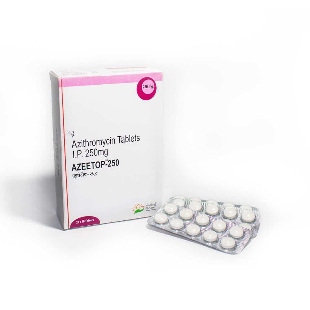 Azeetop 250mg (Azithromycin Tablets IP)