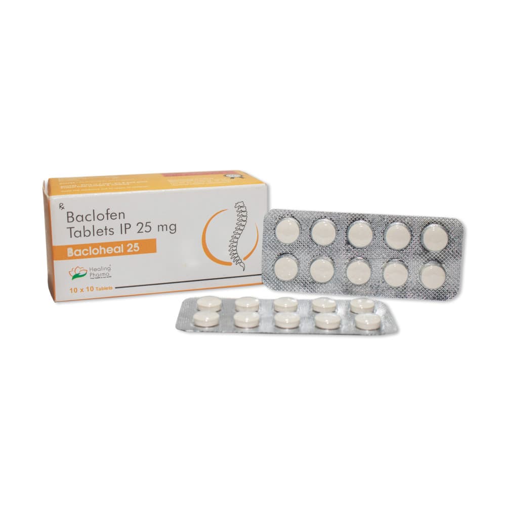 Bacloheal 25mg (Baclofen Tablets IP)
