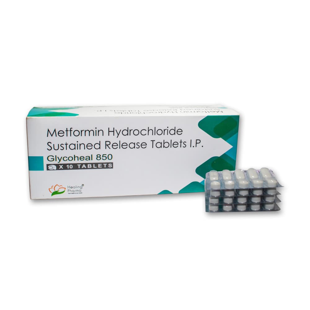 Glycoheal 850mg (Metformin Hydrochloride Sustained Release Tablets IP)