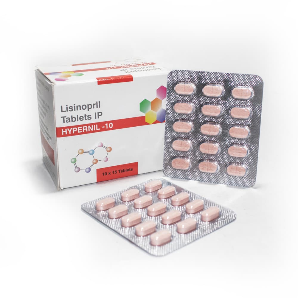 Hypernil 10mg (Lisinopril Tablets IP)