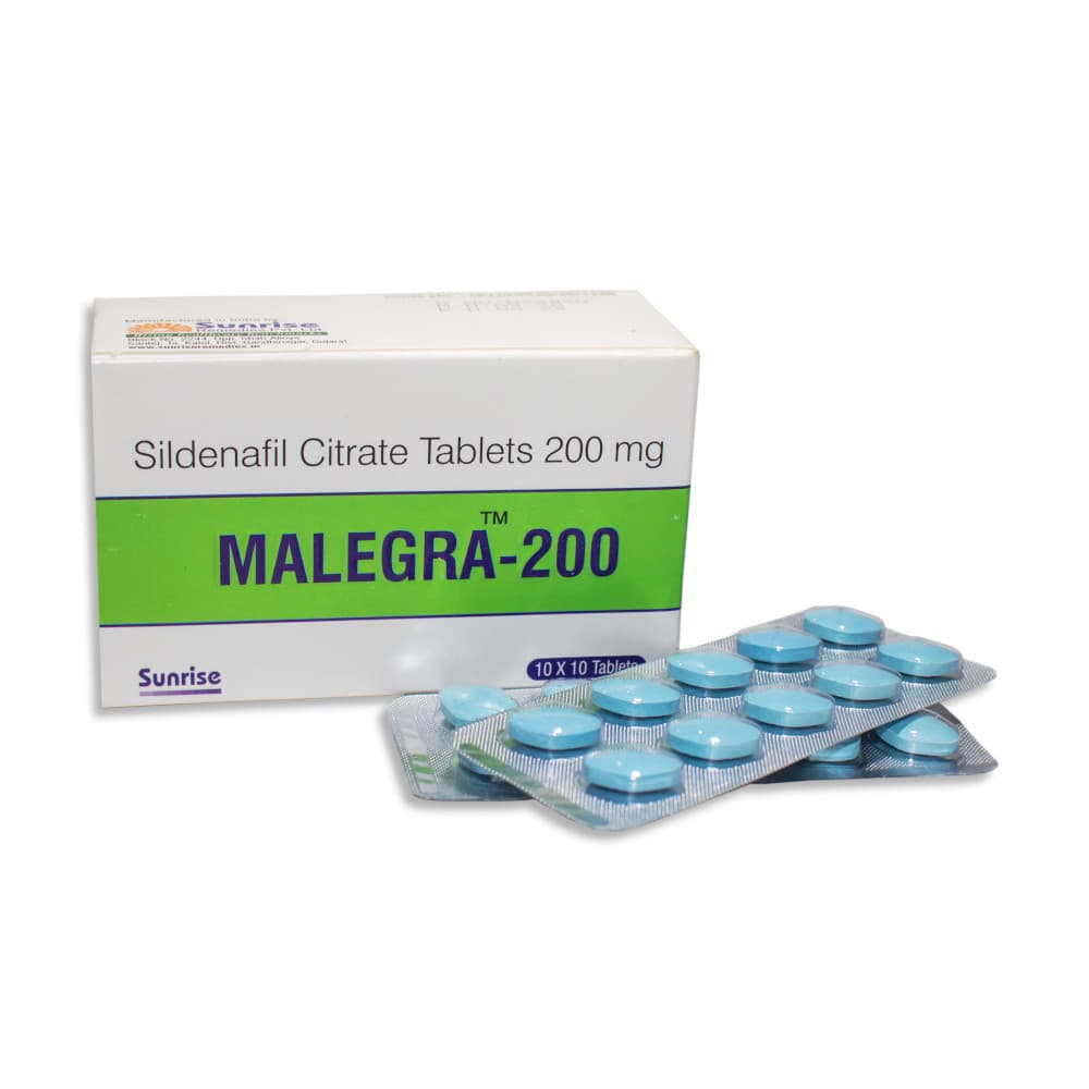 Malegra 200mg (Sildenafil Citrate Tablets)