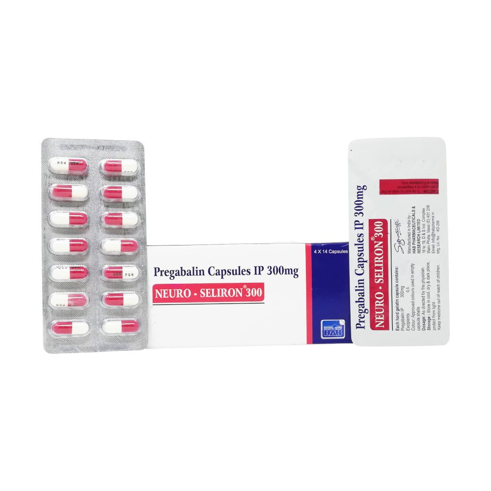 Neuro-Seliron 300mg (Pregabalin Capsules IP)