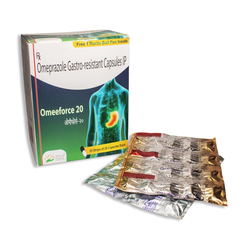 Omeeforce 20mg (Omeprazole Gastro-resistant Capsules IP)
