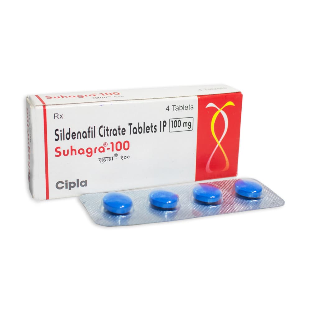 Suhagra 100mg (Sildenafil Citrate Tablets IP)