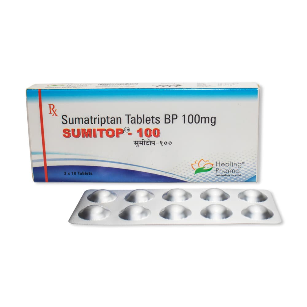 Sumitop 100mg (Sumatriptan Tablets BP)