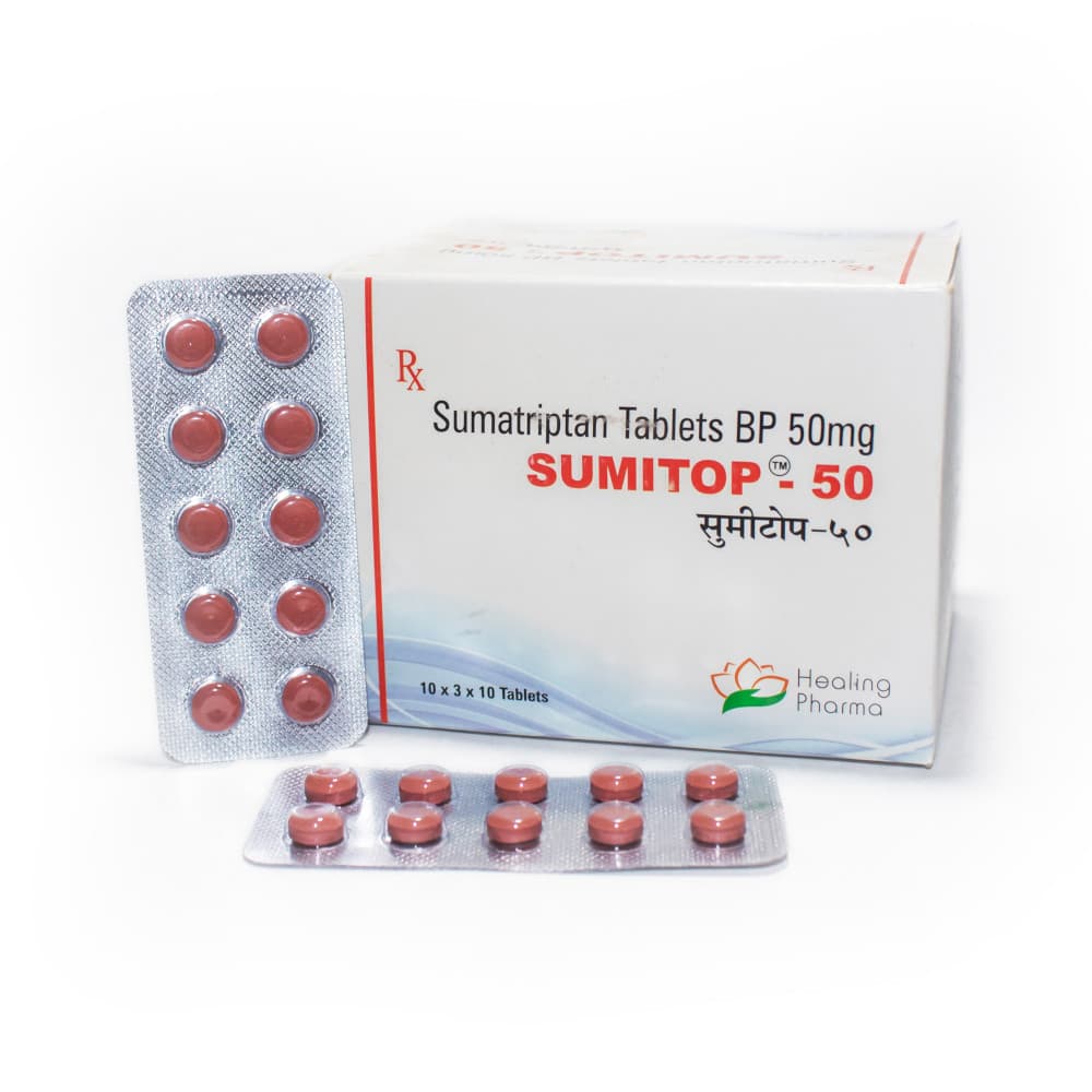 Sumitop 50mg (Sumatriptan Tablets BP)