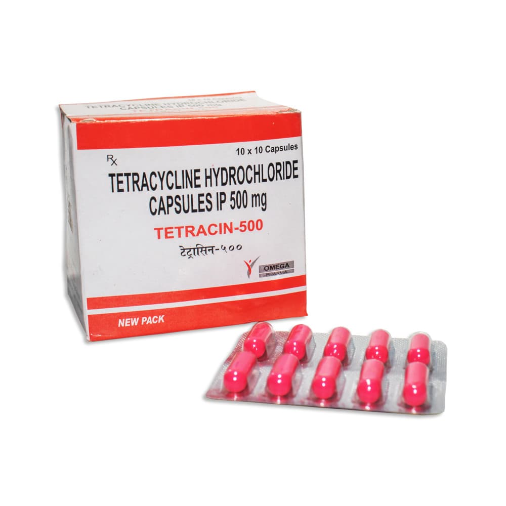 Tetracin 500mg (Tetracycline Hydrochloride Capsules IP)