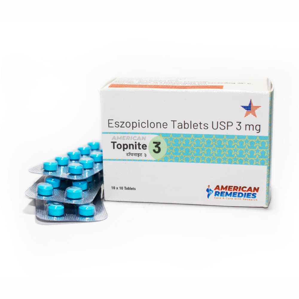 Topnite 3mg (Eszopiclone Tablets USP)
