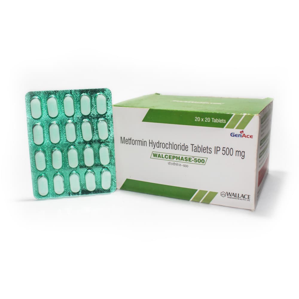 Walcephase 500mg (Metformin Hydrochloride Tablets IP)