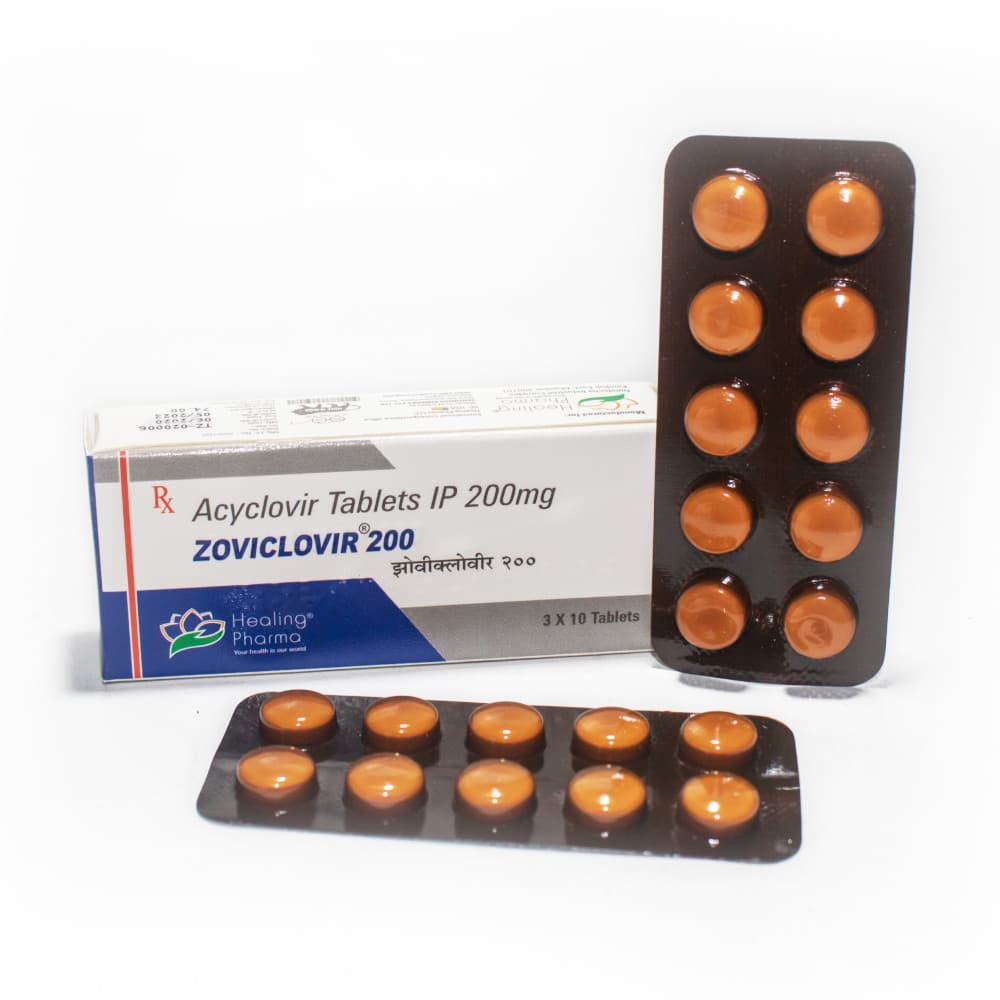 Zoviclovir 200mg (Acyclovir Tablets IP)