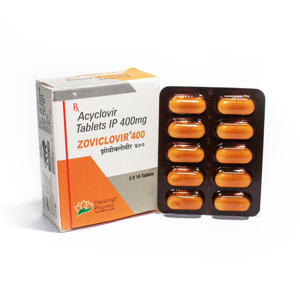 Zoviclovir 400mg (Acyclovir Tablets IP)